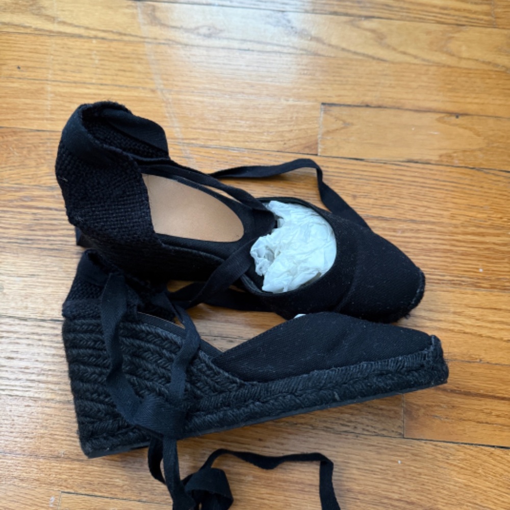 Castaner Carina Espadrilles Monochrome black size US9